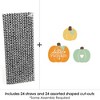 Big Dot of Happiness Little Pumpkin - Paper Straw Decor - Fall Birthday Party or Baby Shower Striped Decorative Straws - Set of 24 - 3 of 4