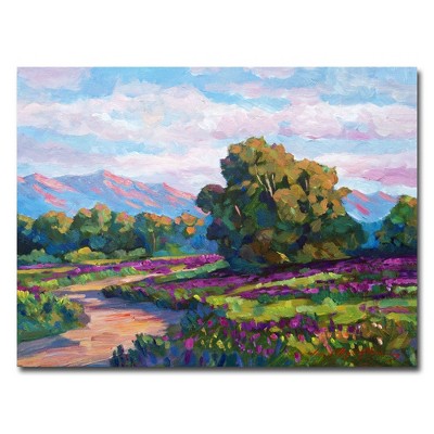 Trademark Fine Art -David Lloyd Glover, 'California Hills' Canvas Art