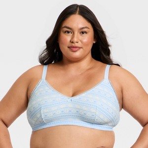 Women's Waffle Bunny Fair Isle Print Triangle Bra - Wild Fable™ - 1 of 4