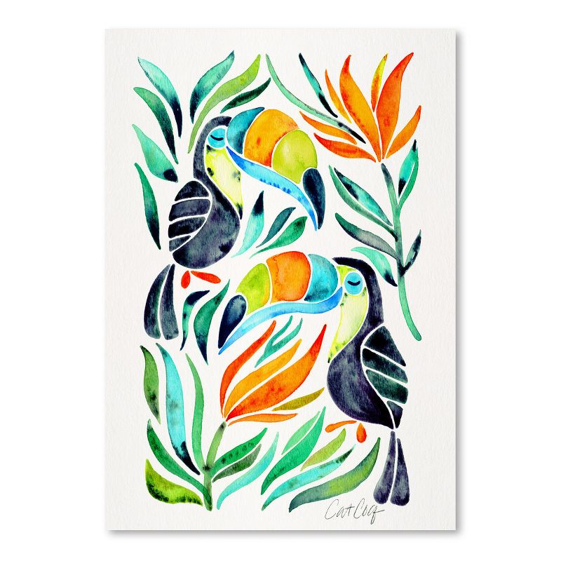 Americanflat Botanical Animal Toucans By Cat Coquillette Poster, 1 of 9