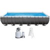Intex Ultra XTR Frame 24FT X 12FT X 52IN Above Ground Swimming Pool Set and Sun Canopy - 2 of 3