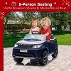 12V Kids Electric Ride On Car, 2 Motors, 3 Speed Settings, Parent Remote Control, Safety Belt, LED Lights & Music - 2 of 4