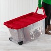 Sterilite 160 Qt Wheeled Storage Box, Large Plastic Container with Lid, 2 Pack - 4 of 4