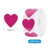 Unique Bargains DIY Crafts Vinyl Self-Adhesive Heart-Shaped Waterproof Sticker 500 Pcs - 2 of 4