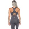 Women's Racer Back Sports Bra Black - White Mark - 3 of 4