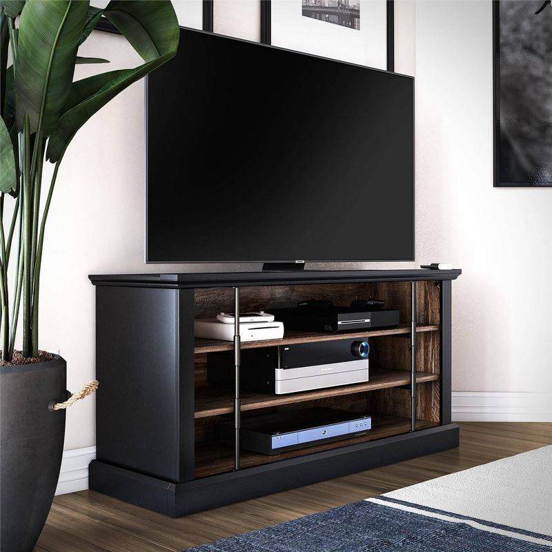 Hoffman Rustic TV Stand For TVs Up To 50&#34; Black and Walnut - Room &#38; Joy, 4 of 14