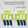 Big Dot of Happiness Let’s Rally - Pickleball - Birthday or Retirement Party Game Pickle Cards - Pull Tabs 3-in-a-Row - Set of 12 - 3 of 4