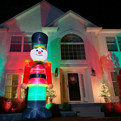 12-Foot Multicolor Polyester Pre-lit Nutcracker Christmas Inflatable