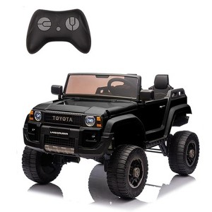 Jojoka 24V Toyota Licensed Kids Ride On Car 2-Seater Electric Off-Road Truck w/ Remote Control | 4WD/2WD Switchable,LED Lights - 1 of 4