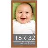 PosterPalooza | Panoramic Modernist Brown Picture Frame - UV Acrylic, Foam Board Backing, Hanging Hardware - 2 of 4