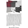 Sweet Jojo Designs Full/Queen Comforter Bedding Set Rustic Patch Red Black and Grey 3pc - 2 of 3