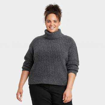 Women's Mock Turtleneck Cashmere-like Pullover Sweater - Universal Thread™  : Target