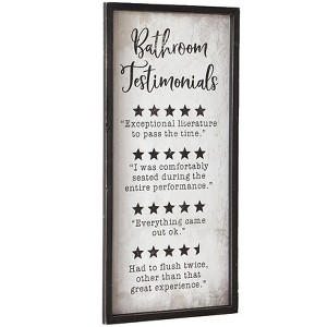 The Lakeside Collection Funny Bathroom Wall Art - Testimonials - 1 of 4