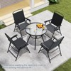 Costway 6 Pieces Patio Dining Set with Umbrella Outdoor Table and Chairs Set for Garden - 2 of 4