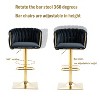 PAGED Set of 2 Upholstered Counter Height Bar Stools Vintage Barstools with Footrest for Kitchen Island, Dining Room - 2 of 4