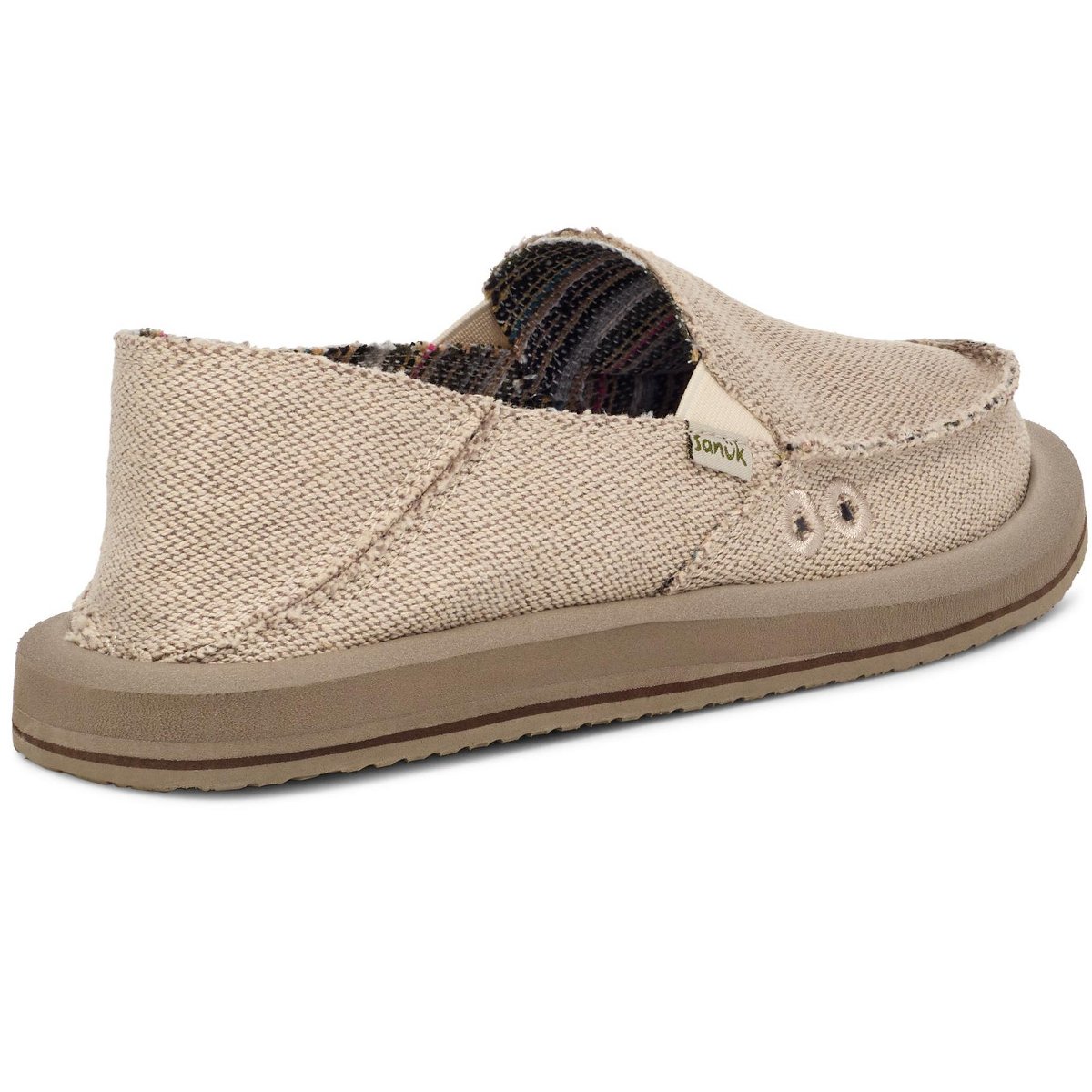 Женские туфли Sanuk Women's Donna Hemp 2 Tone Loafers - Natural, 7 — фото 6