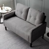 Sapphtopaz 51.2" Loveseat Couch Sofa - Compact Upholstered Furniture with Sturdy Frame, Cozy Seating for Living Room, Bedroom & Small Spaces - 3 of 4