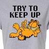 Women's - Garfield - Try To Keep Up Cropped Graphic T-Shirt - 2 of 4