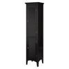Slone Two Door Shuttered Linen Cabinet - Elegant Home Fashion - 2 of 4