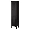 Slone Two Door Shuttered Linen Cabinet - Elegant Home Fashion - image 2 of 4
