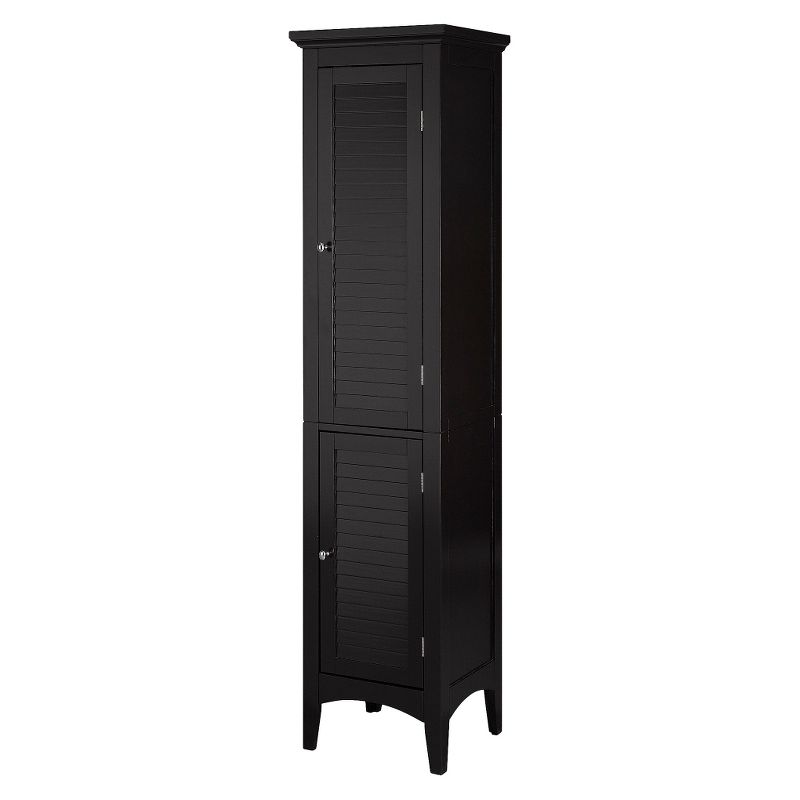 Slone Two Door Shuttered Linen Cabinet - Elegant Home Fashion, 3 of 16