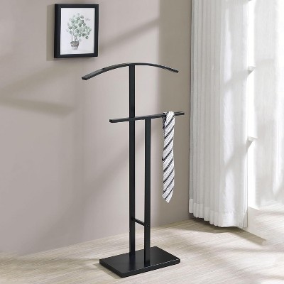 Chrome Finish Metal Suit Valet Stand with Hangers