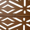 CAVINAS Patio Decorative Screen Metal Fence Privacy Screen with Rhombus Pattern for Outside and Garden, 76" H×48" W - 4 of 4