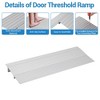 Threshold Ramps for Doorways, 1"- 4" Rise Aluminum Handicap Ramp, 700LB Capacity Front Door Ramp for Wheelchair Mobility Devices, Bikes - 4 of 4