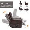 ChicFurnit Living Room Chair Arm Accent Chair Power Recliner with Dual Motor Lift Assist Massage Vibration Cup Holder, 30.31"*25.59"*22.04" - 4 of 4