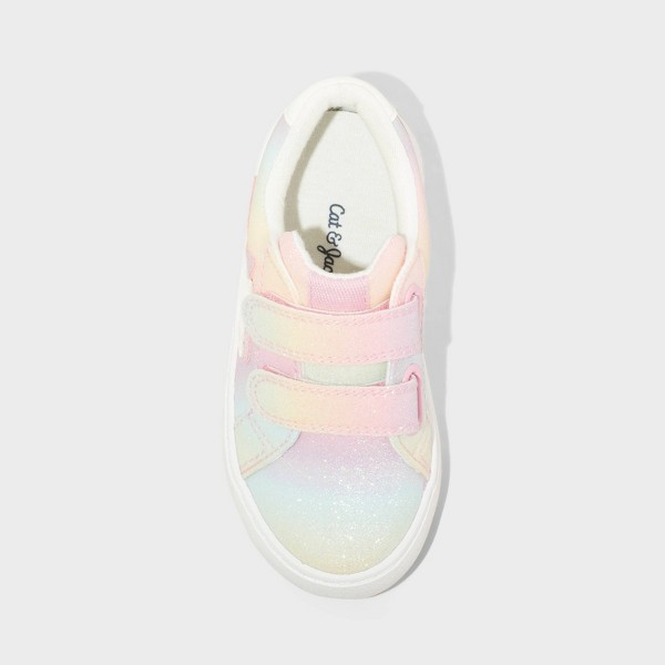 Tenis Sora con brillantina y cierre de velcro con estampado de estrellas para niños pequeños - Cat & Jack™ 5