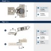 Amerock Concealed Compact Hinge for Face Frame Cabinets, 2 Pack - 3 of 4