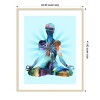 Amanti Art Lotus Pose Moon by Tim Parker Wood Framed Wall Art Print - 4 of 4