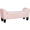 NicBex Ottoman Bench Modern Boucle Entryway Bench with Sliding Shelf and Wooden Legs for Living Room, Bedroom, Entryway - 4 of 4