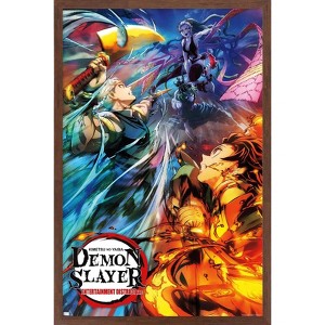 Trends International Demon Slayer - Key Visual 2 Framed Wall Poster Prints - 1 of 4