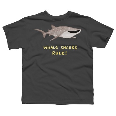 Boy's Design By Humans Whale Sharks Rule! By SophieCorrigan T-Shirt