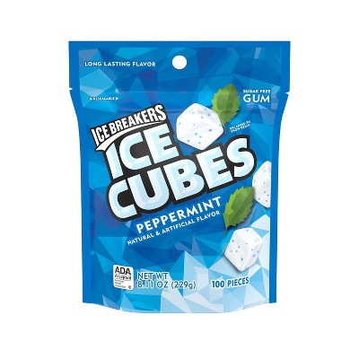 Ice Breakers Ice Cubes Peppermint Sugar-Free Gum - 100ct