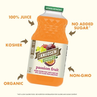 R.W. Knudsen Family Organic Passion Fruit Juice - 32 fl oz