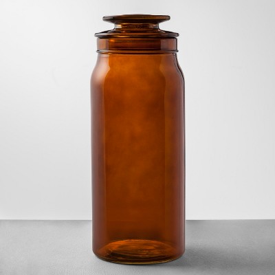 Large Amber Glass Bath Canister - Hearth & Hand™ with Magnolia