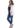 Petite Elbow Length Sleeve Open Cardigan - 24seven Comfort Apparel™ - 2 of 4
