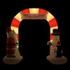 VidaXL Christmas Inflatable Santa & Snowman Arch Gate LED 102.4" - 2 of 4