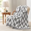 Snuggle Sac Chevron Throw Blanket Reversible Soft Knit Blanket for Couch, Bed, Travel, Camping,50x60" - 4 of 4