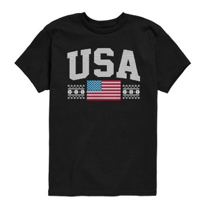 Boys' - Instant Message - USA Sport Sweater Short Sleeve Graphic T-Shirt - 1 of 4