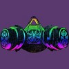 Men's Design By Humans Fluorescent Bomber Mask By Exosam T-Shirt - 2 of 3