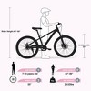 NAYSAYE Mountain Bike 20 Inch Kids MTB with Steel Frame and Suspension for Boys and Girls Age 7 to 10 Years, White and Pink, 54.33"*22.44"*32.48" - 3 of 4