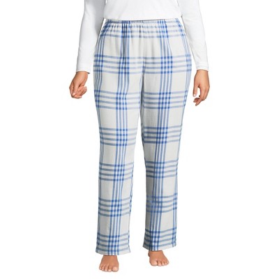 Lands' End Women's Print Flannel Pajama Pants