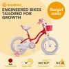 RoyalBaby Stargirl Kids Outdoor Bicycle with Kickstand, Accessory Basket, Bell, and Safety Training Wheels for Ages 4-7 - 3 of 4