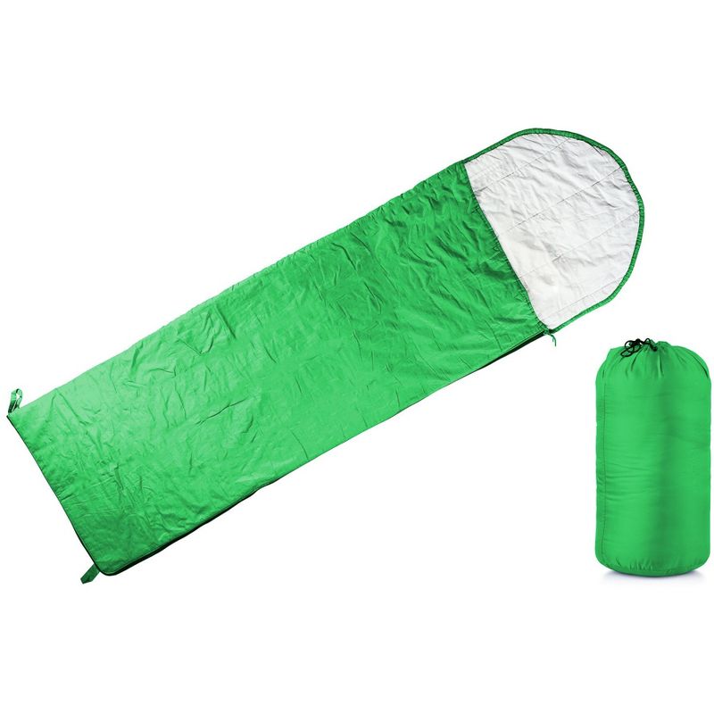 Lexi Home Adult 78" x 26" Outdoor Camping Sleeping Bag, 1 of 4