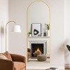 Beautyolove Full Length Mirror 76" x 34" Arched Floor Mirror Hanging Mounted or Leaning Mirrors Oversized Full Body Mirrors - 4 of 4