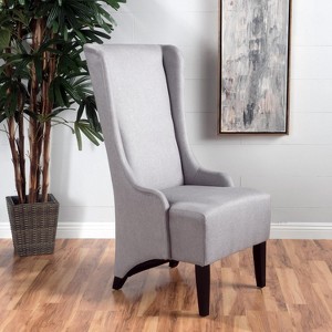 Accent Chair with  Wood Legs, Comfortable High Backrest Dining Chair, Upholstered Dining Chair,  Chair for Restaurants Living Rooms - 1 of 4