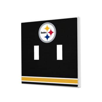 Keyscaper Pittsburgh Steelers Stripe Hidden-Screw Light Switch Plate